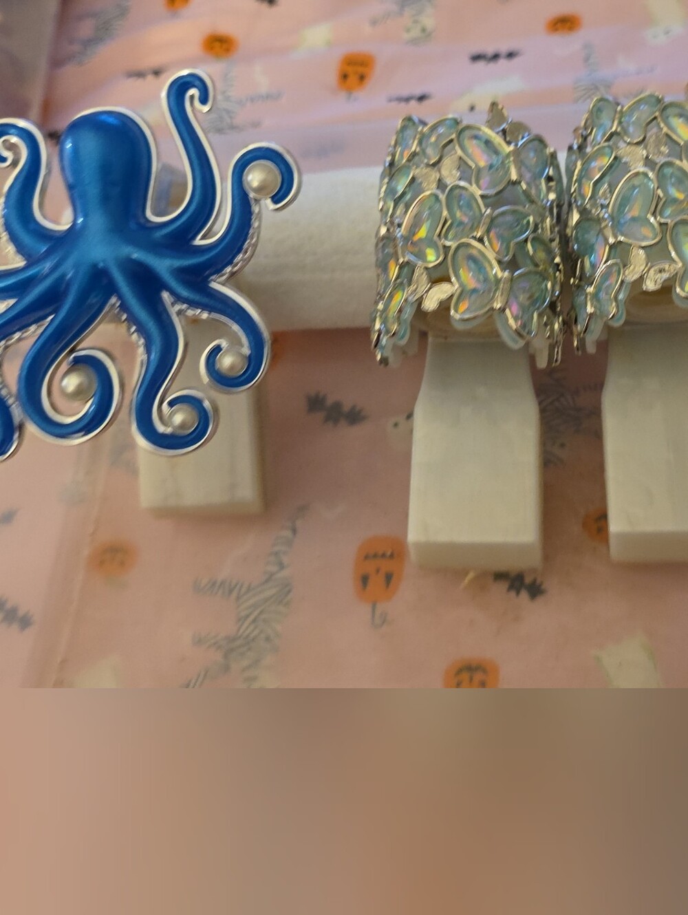Wallflower Plug IN Blue Octopus And 2 Butterfly Light Up With Light Controls -